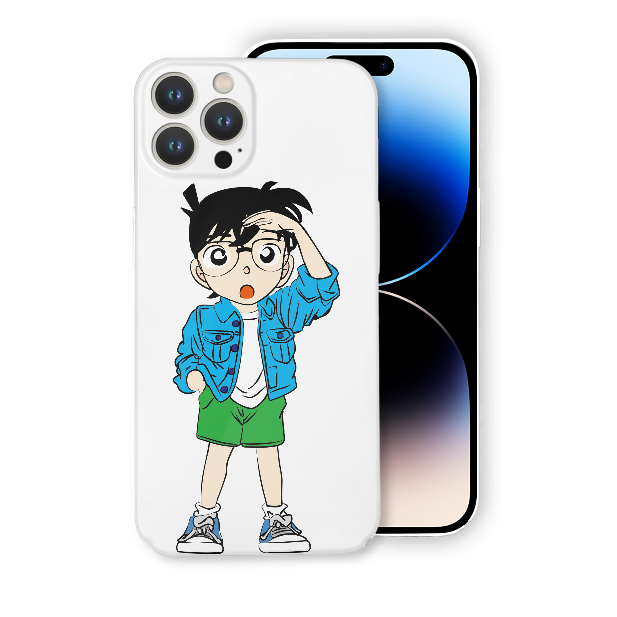 （画像用） 名探偵コナン 江戸川 コナン Detective Conan Conan Edogawa 【iPhone 14シリーズ対応】ハードケース